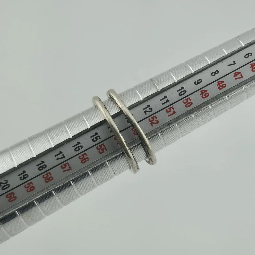 Ring Sterling Silver MCM MODERN contemporary Artisan Organic Minimalist Size 6.5 - Picture 3 of 11